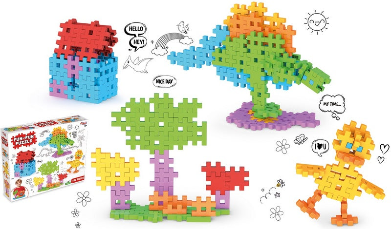 Dede конструктор забавен смешен пъзел 192 ел. 37x30x8 см