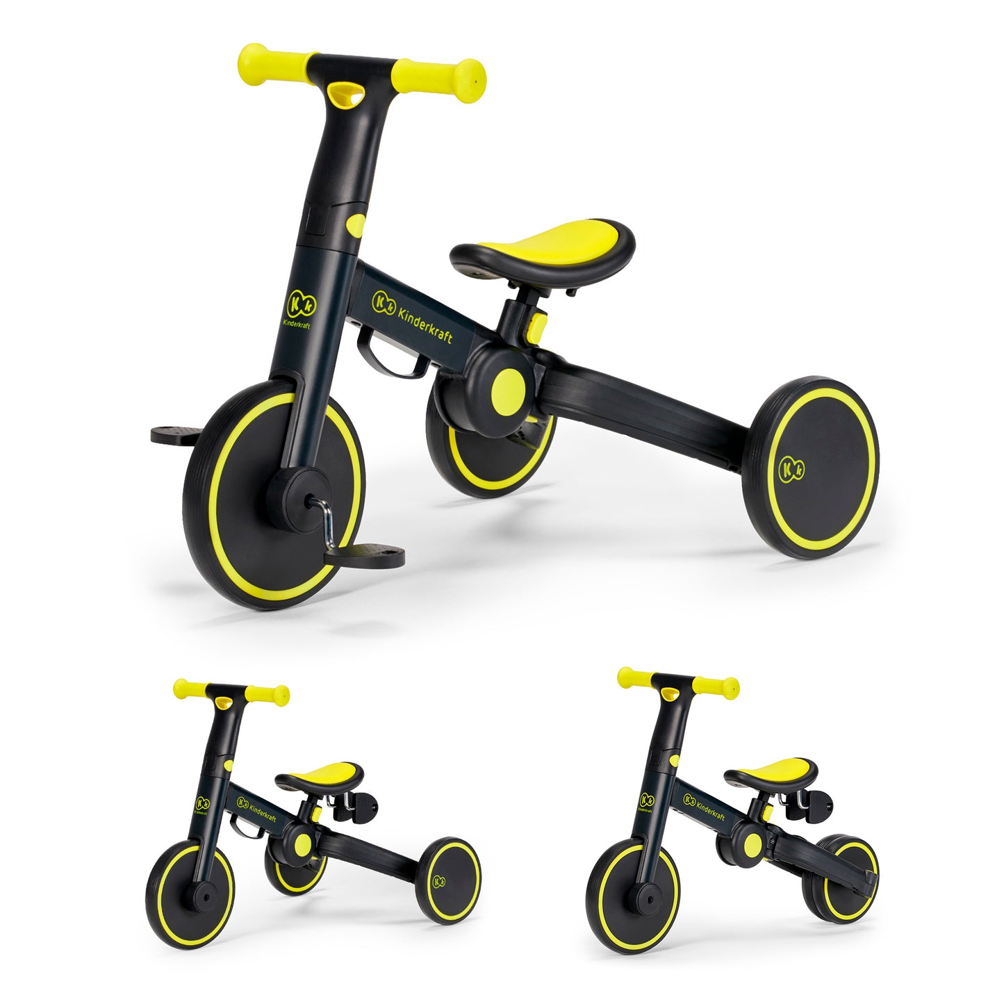 Kinderkraft триколка 3в1 4TRIKE black