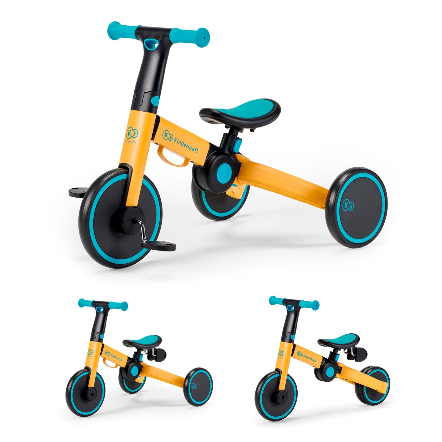 Kinderkraft триколка 3в1 4TRIKE yellow