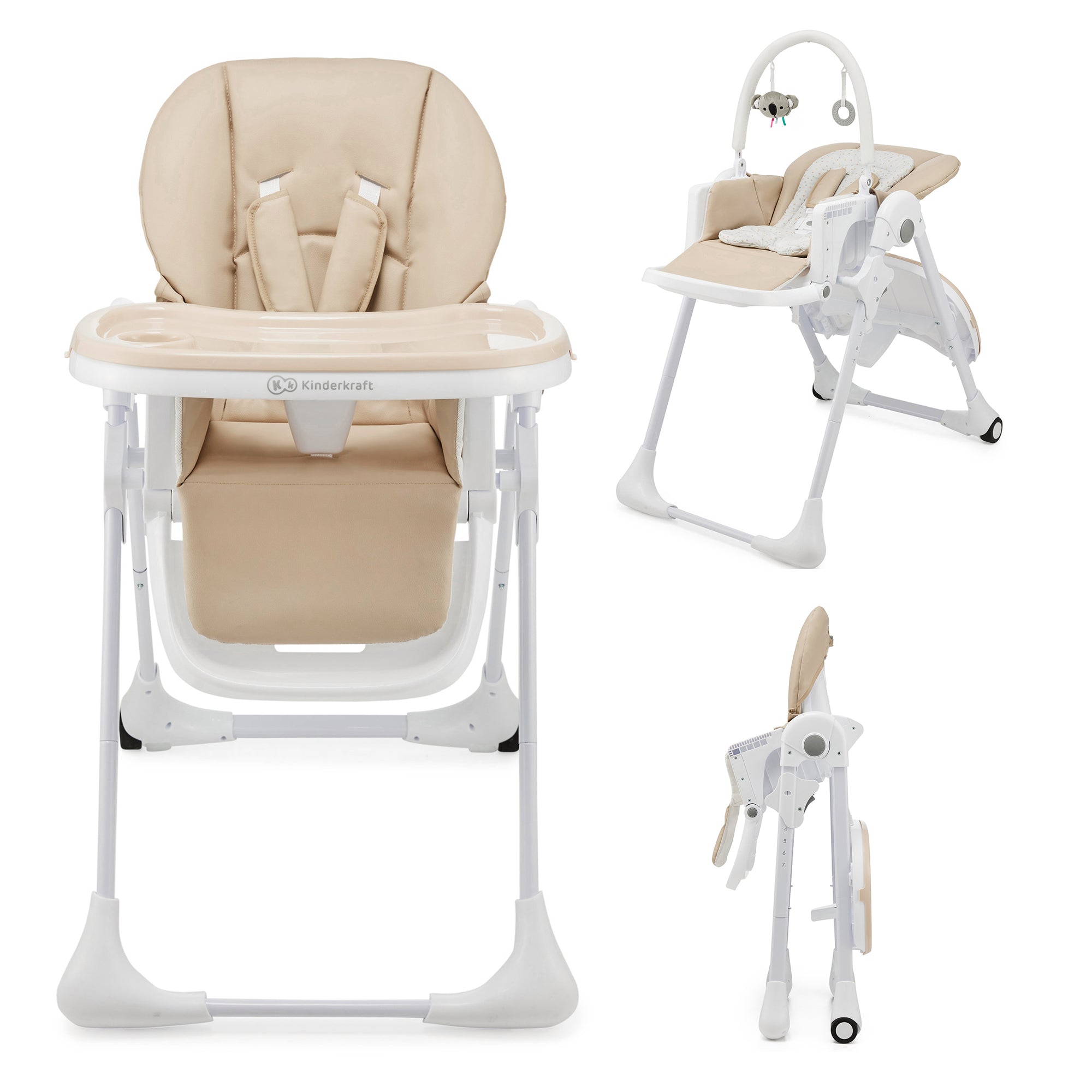 Kinderkraft TUMMIE столче за хранене BEIGE