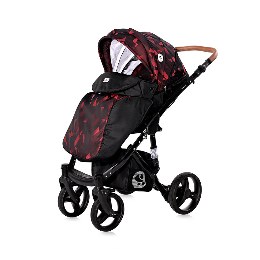 Lorelli Д.КОЛИЧКА RIMINI+ЧАНТА RUBY RED & BLACK