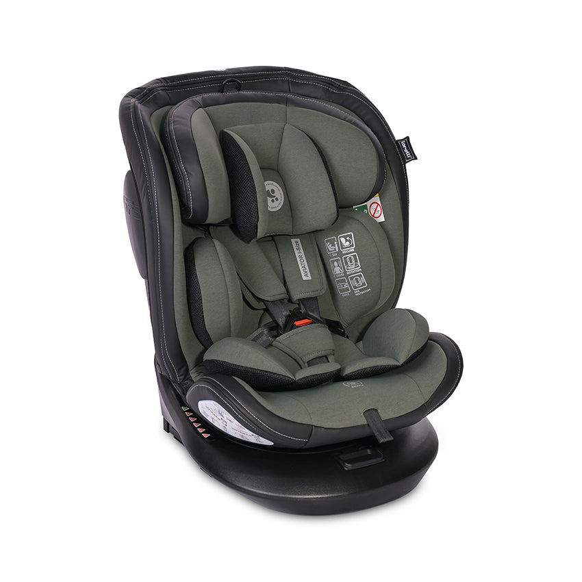 Lorelli СТОЛ ЗА КОЛА AVIATOR i-Size ISOFIX 40-150 CM GREEN