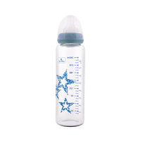 Lorelli СТЪКЛЕНО ШИШЕ ANTI COLIC 240 МЛ MOONLIGH BLUE