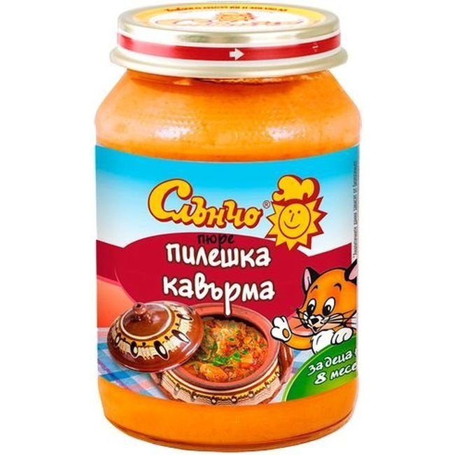 Ястие Слънчо - Пилешка кавърма, 190 g valinokids