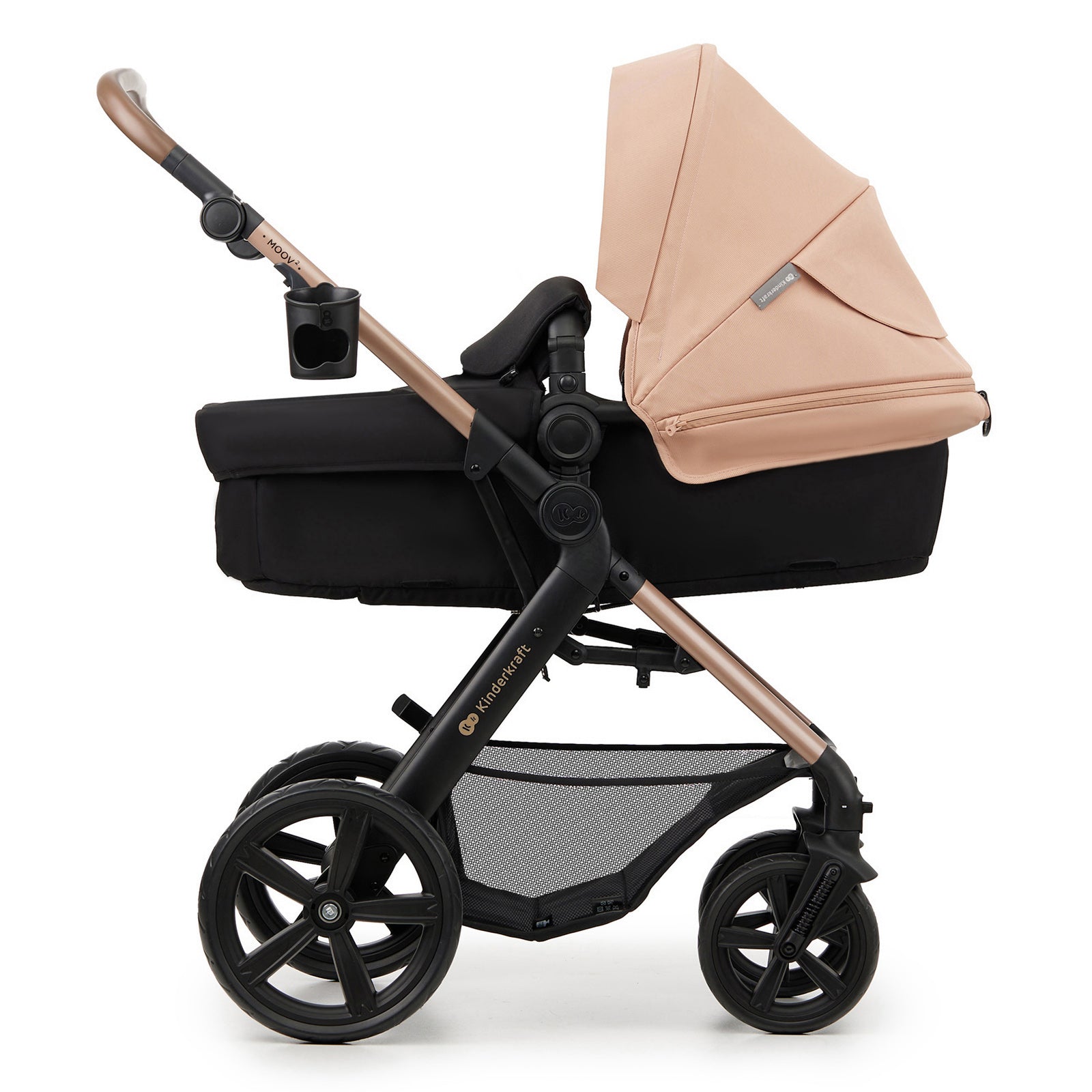 KinderKraft MOOV 2 бебешка количка 3в1 SAND BEIGE