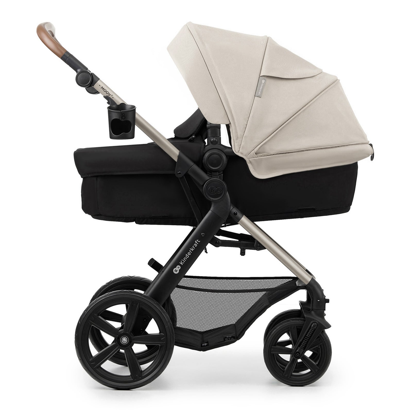 KinderKraft MOOV 2 бебешка количка 3в1 MOONLIGHT GREY