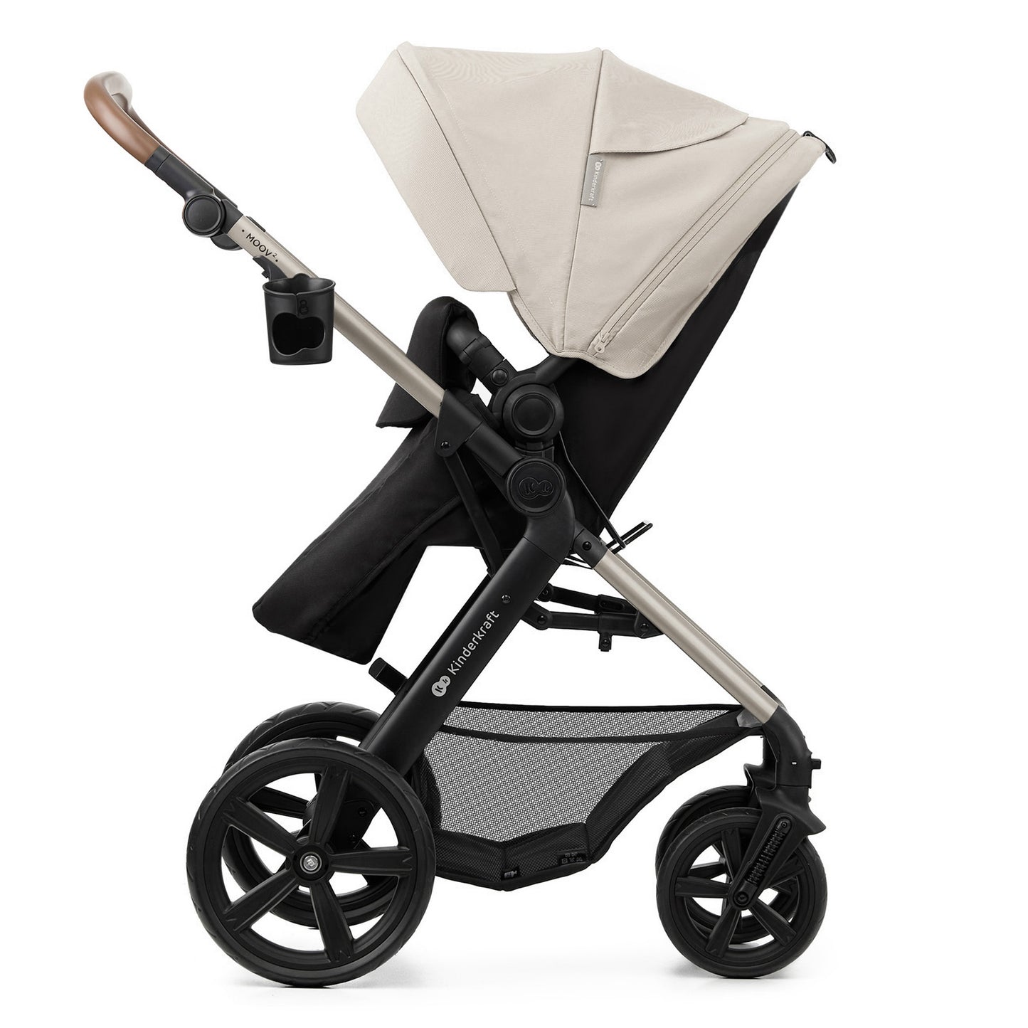 KinderKraft MOOV 2 бебешка количка 3в1 MOONLIGHT GREY