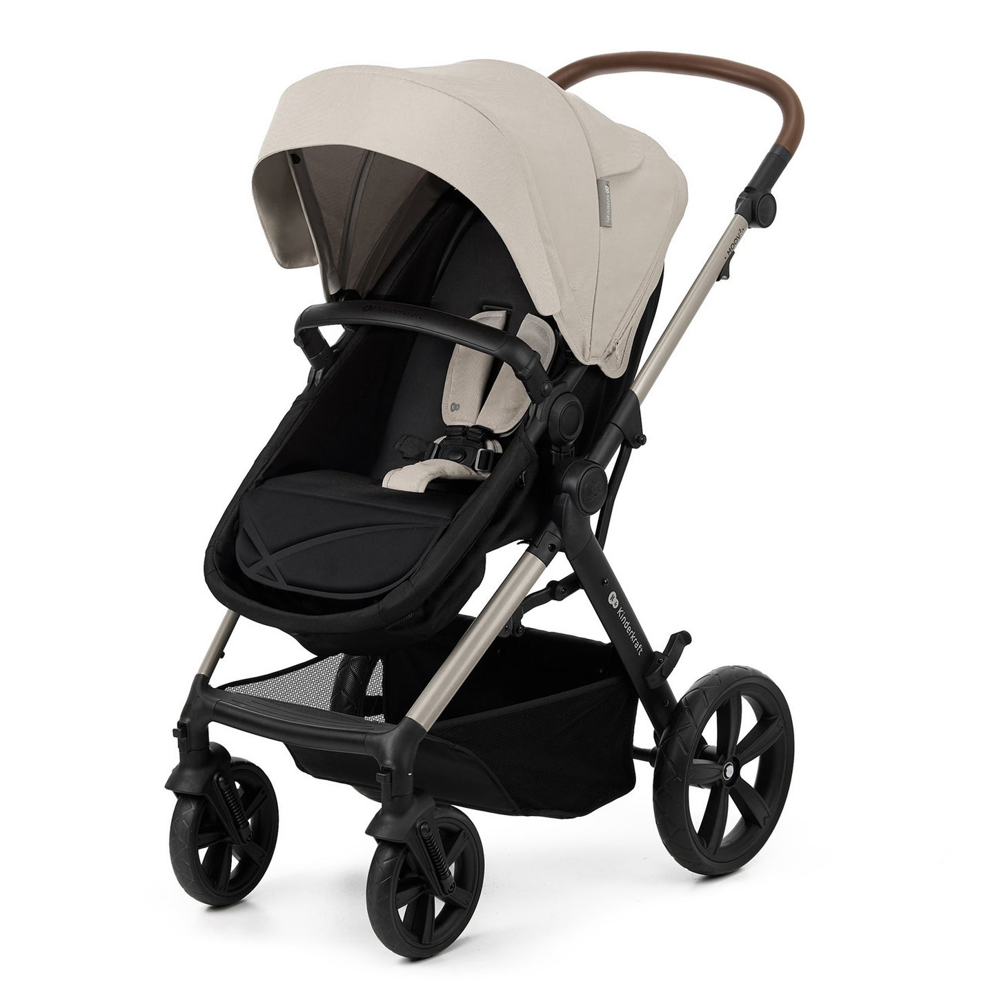 KinderKraft MOOV 2 бебешка количка 3в1 MOONLIGHT GREY