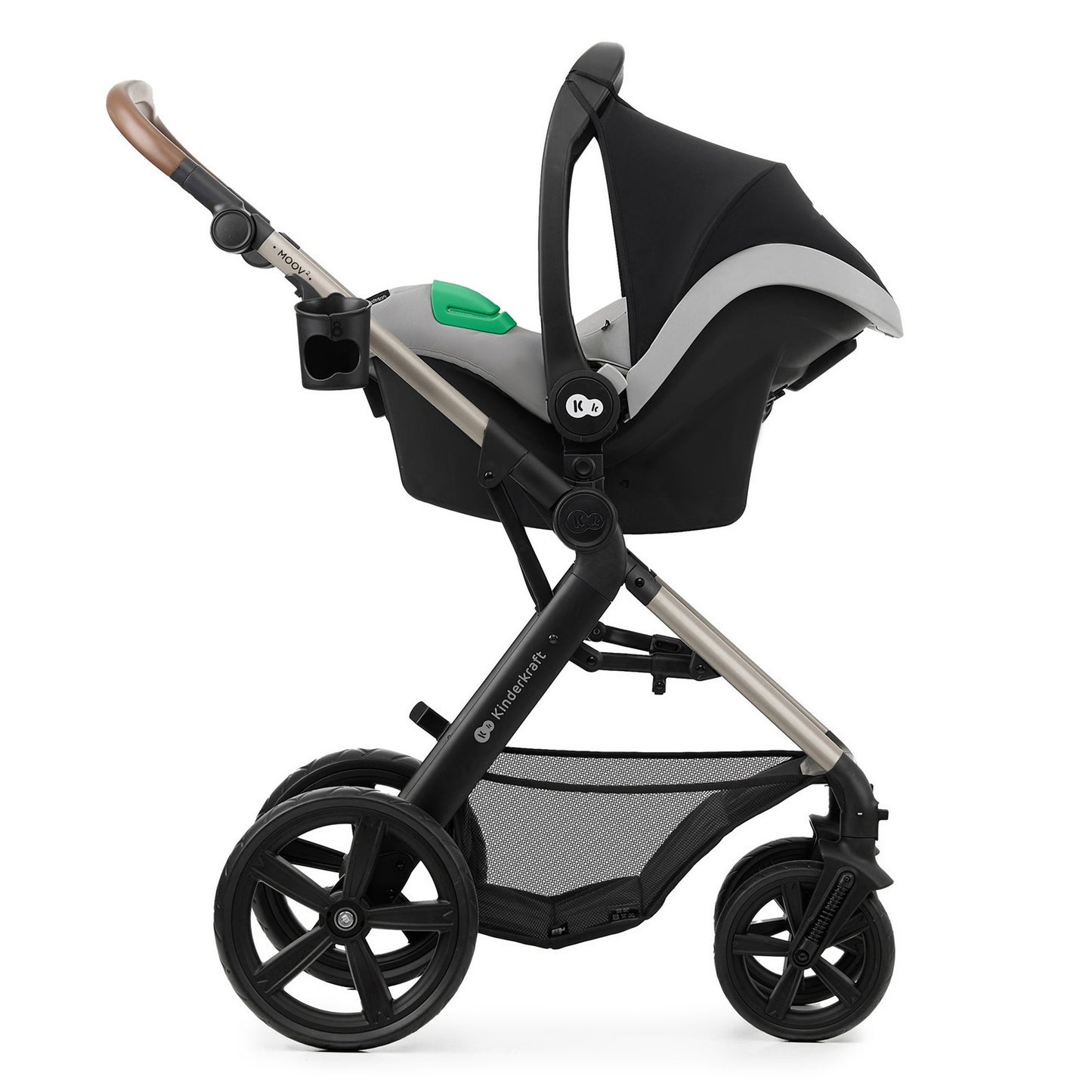 KinderKraft MOOV 2 бебешка количка 3в1 MOONLIGHT GREY