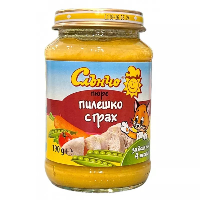 СЛЪНЧО ПИЛЕШКО С ГРАХ 4М. 190Г valinokids