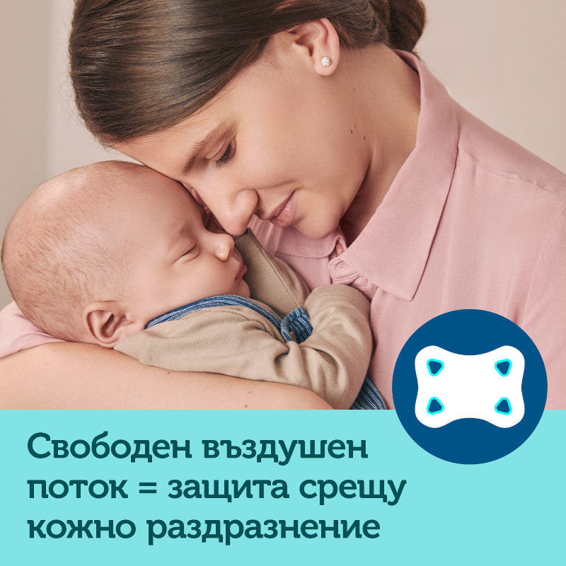 CANPOL BABIES Силиликонови залъгалки със симетрична форма 0-2 м