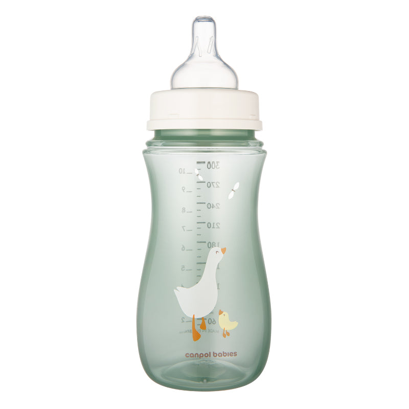 CANPOL BABIES Шише антиколик с широко гърло Easy Start GOOSE 300 мл