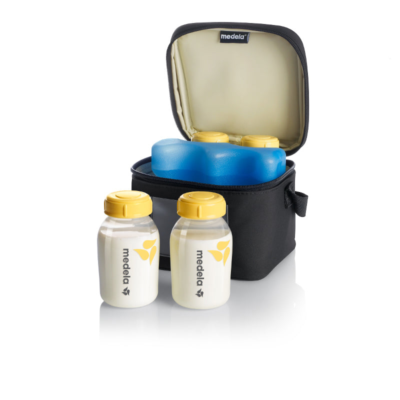 MEDELA Комплект Cooler Bag - хладилна чанта с четири шишета и акумулатор