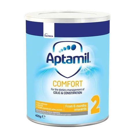 Aptamil Comfort 2 Храна за специални медицински цели, за диетотерапия при колики и запек за кърмачета след 6 -месечна възраст x400 грама valinokids