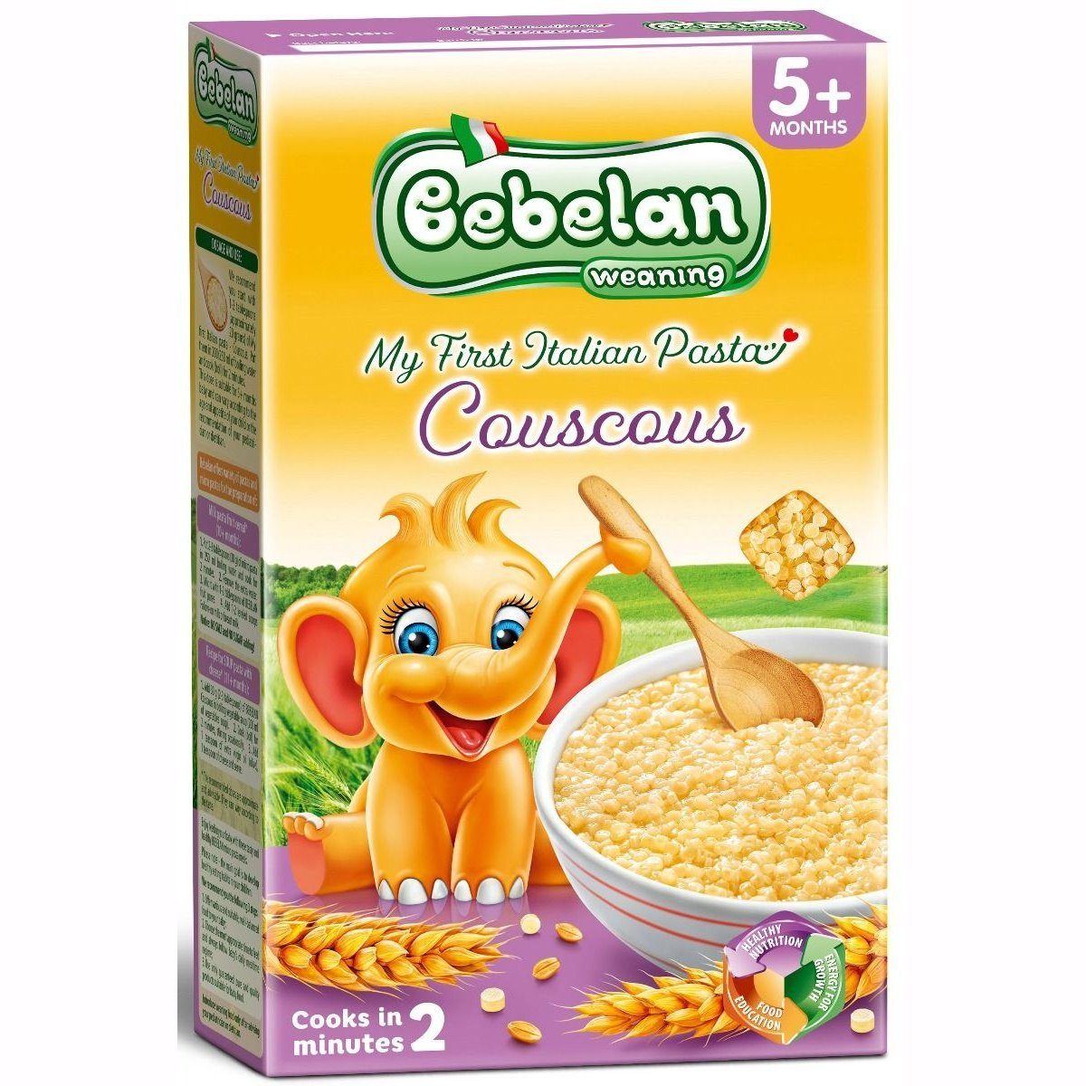 BEBELAN COUSCOUS Бебешка паста микро Кус-Кус 5+ мес. 350 г valinokids