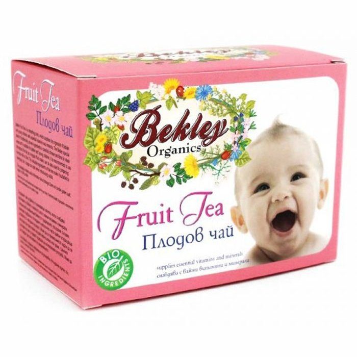 BEKLEY ORGANICS Бебешки плодов чай 4+м. 20пак/ 30г valinokids