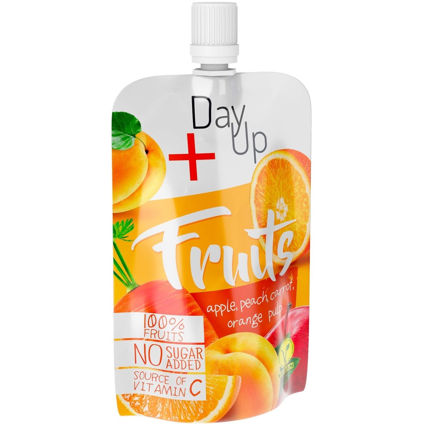 DAY UP+ FRUITS 100% Плод. Яб., Праскова, Морков и Порт. 100г valinokids