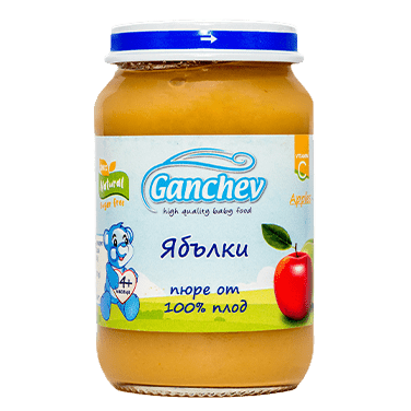 Ganchev 100% плод – Пюре от ябълки valinokids