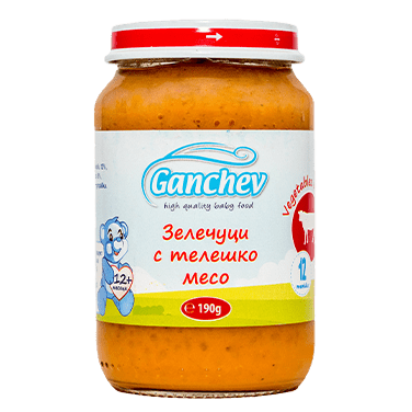 Ganchev Зеленчуци с телешко месо 12м. valinokids