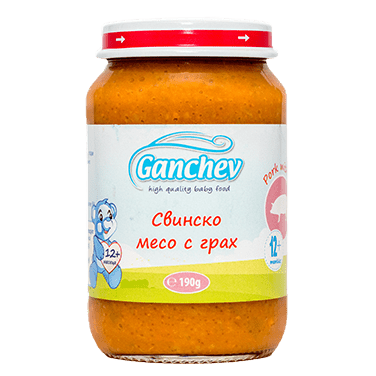 Ganchev Свинско с грах 12м. valinokids