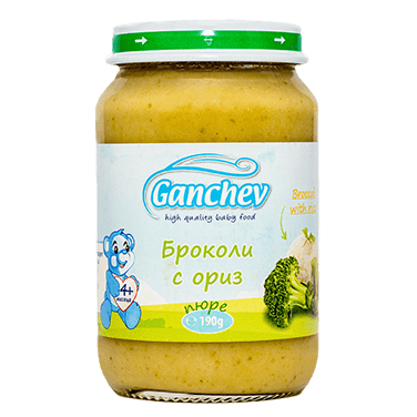 Ganchev Пюре от броколи с ориз valinokids