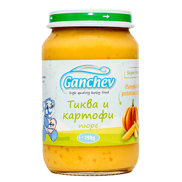 Ganchev Пюре от тиква и картофи valinokids