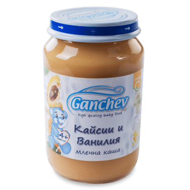 Ganchev Млечна каша с кайсия и ванилия valinokids