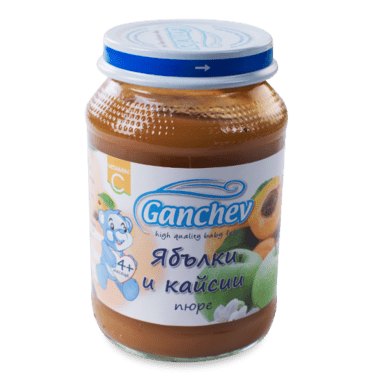 Ganchev Пюре от ябълки и кайсии valinokids