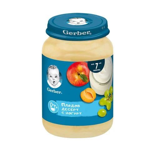 Gerber Плодов десерт йогурт за деца след 6 месеца x190 грама - 6467 valinokids