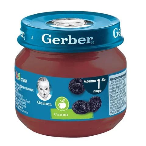 Gerber Пюре сливи, Моето първо пюре х80 грама valinokids