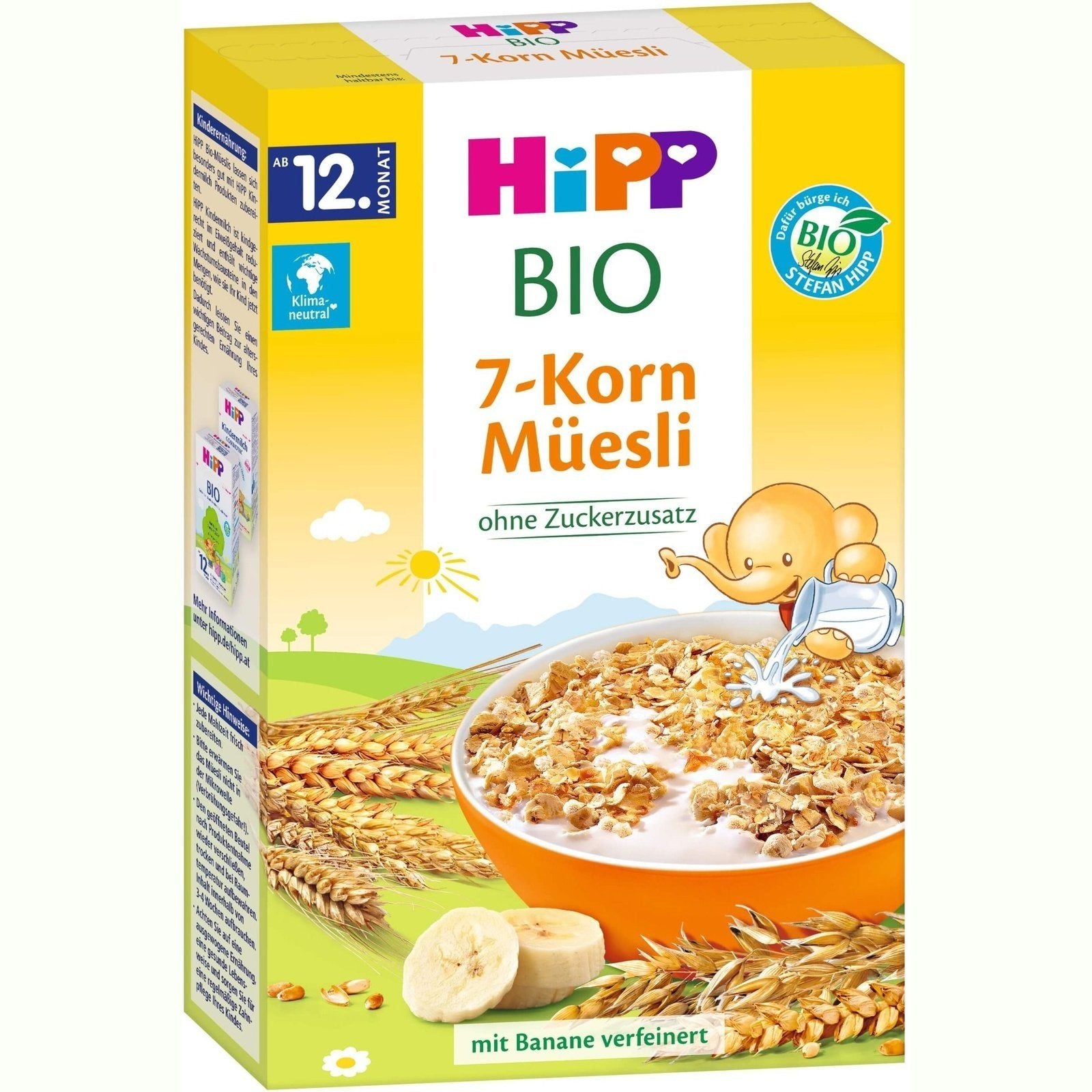 HIPP BIO 7-KORN MUESLI Мюсли 7 зърнени култури 12+ м. 200 г valinokids