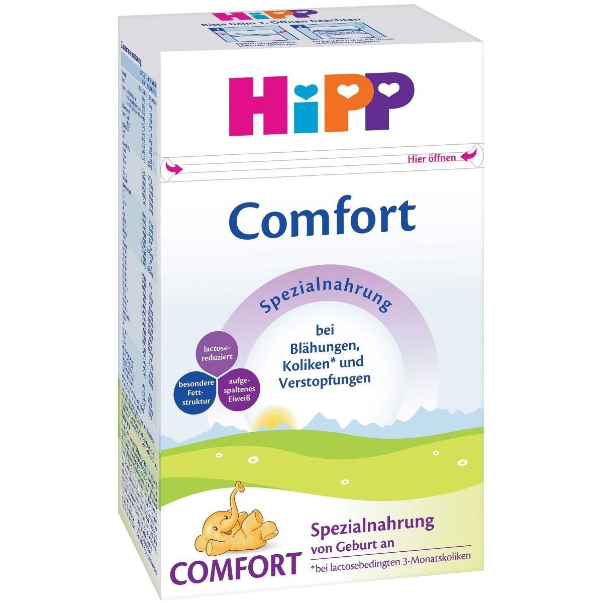 HIPP COMFORT Мляко за кърм. при колики, запек 0+м. 600 г valinokids