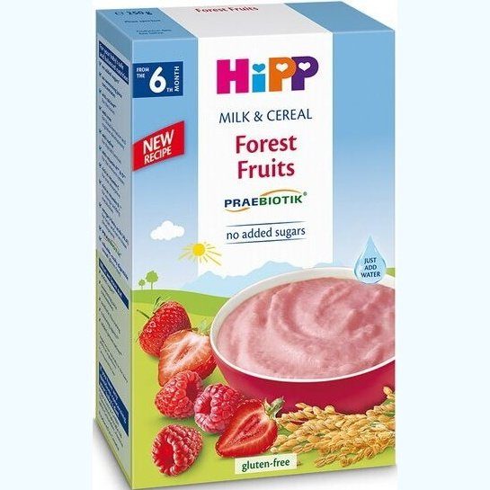 HIPP PREABIOTIK Млечна каша с Горски плодове 6+ мес. 250 г valinokids