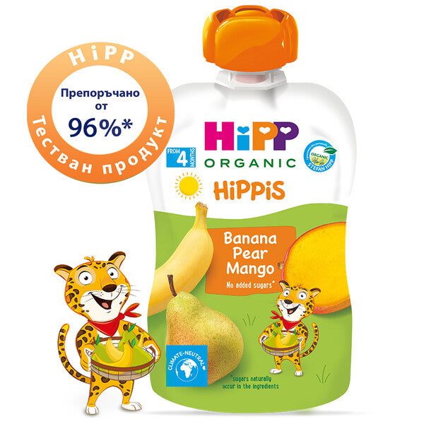 Био HiPPiS банан, круша и манго valinokids