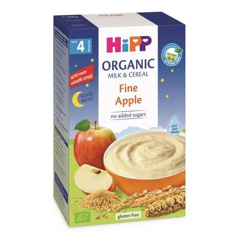 Hipp Био инстантна млечна каша ''Лека нощ'' - мека ябълка за деца от 4 месеца х250 грама - 2963 valinokids