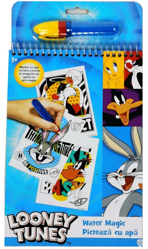 total office книжка за оцветяване с вода Looney Tunes 27х15х0.8