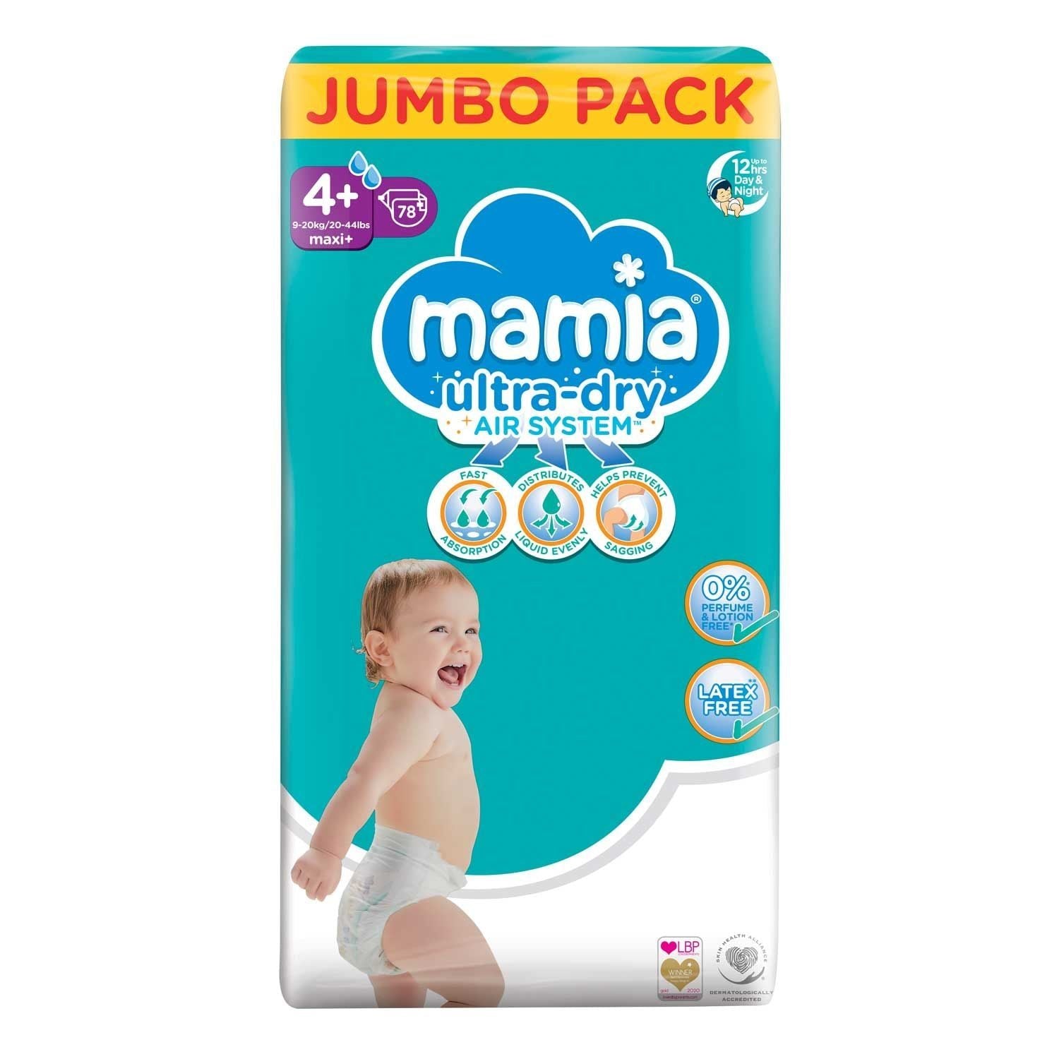 MAMIA 4+ 78бр. 9-20кг valinokids