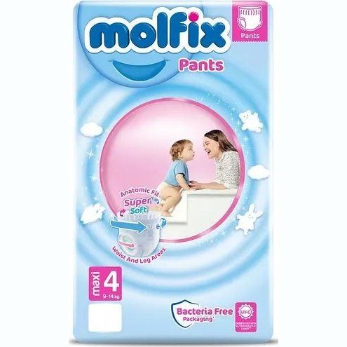 MOLFIX PANTS Еднократни гащи 4-Maxi 9-14 кг 52 бр./пак valinokids