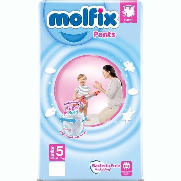 MOLFIX PANTS Еднократни гащи 5-Junior 12-17 кг 44 бр./пак valinokids