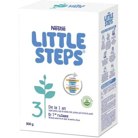 Nestle Little Steps 3 Мляко на прах за деца след навършване на 1 годинка x500 грама valinokids