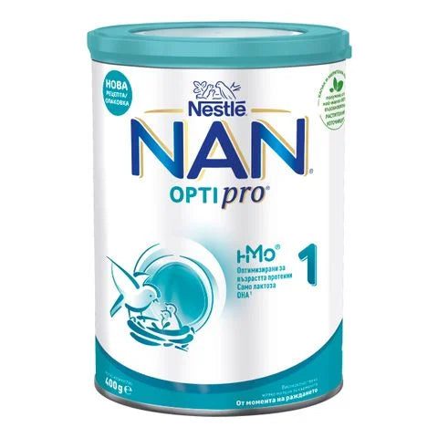 Nestle Nan OptiPro 1 HM-O Висококачествено обогатено мляко за кърмачета, от момента на раждането x400 грама valinokids