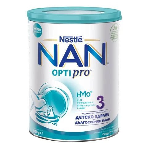 Nestle Nan OptiPro 3 Висококачествено обогатено преходно мляко, след 12-тия месец х800 грама valinokids