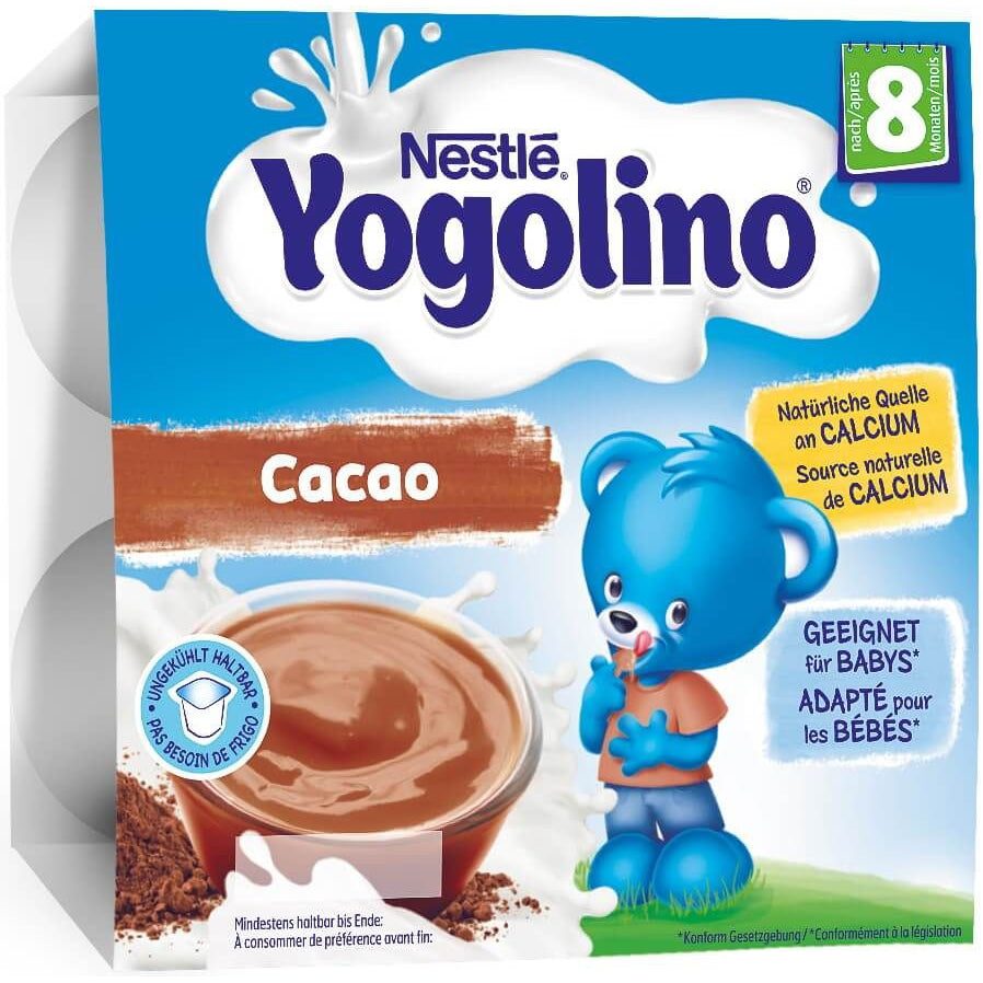 Nestle YOGOLINO Млечен десерт Шоколад 8+ мес. 4 х 100 г valinokids