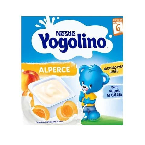 Nestle Yogolino Кайсия млечен десерт за деца над 6 месеца 4x100 грама valinokids