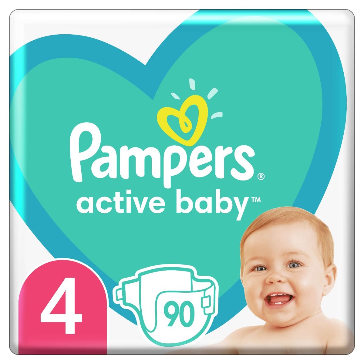 PAMPERS ACTIVE BABY Пелени 4-Maxi 9-14 кг 90 бр. GPP valinokids