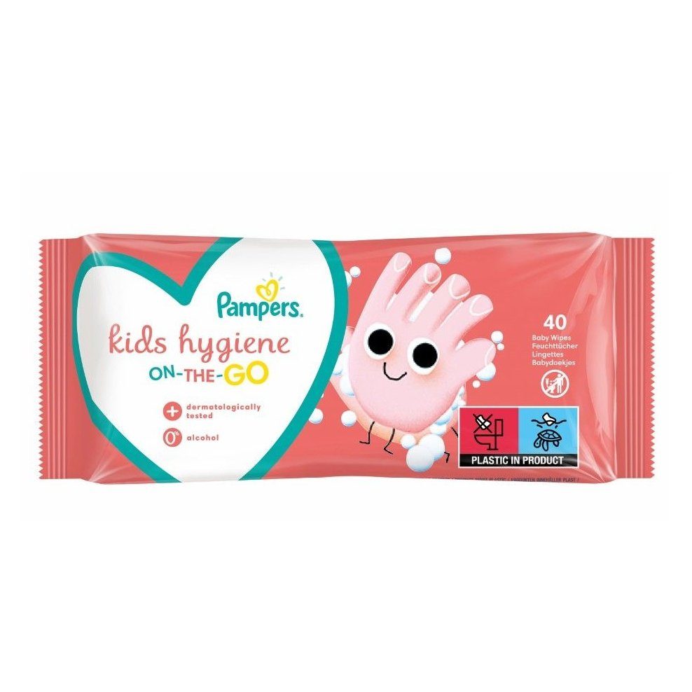 PAMPERS KIDS HYGIENE Мокри кърпички за ръце, 40 бр valinokids