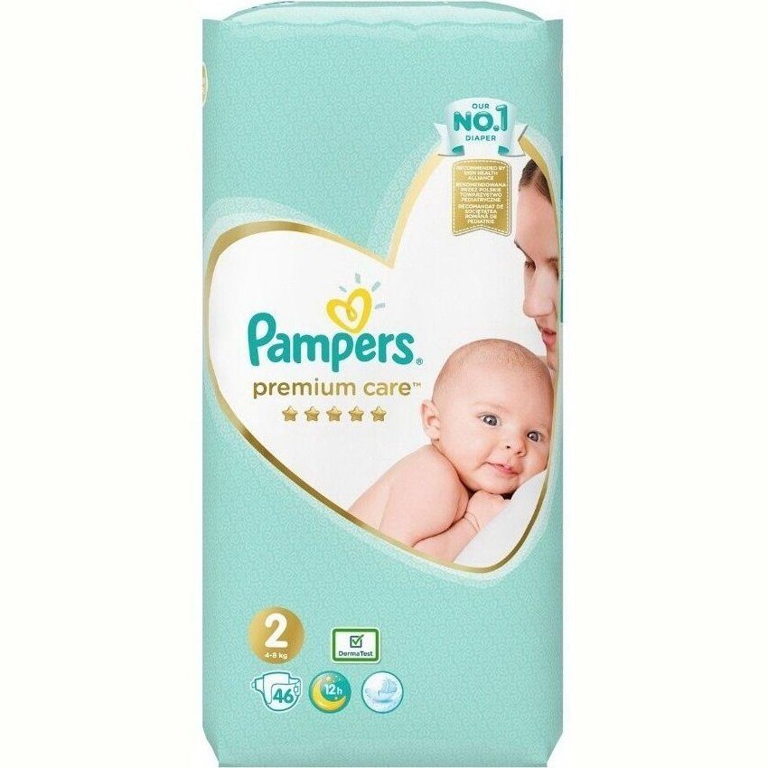 PAMPERS PREMIUM CARE 2- Mini 4-8 кг Пелени 46 бр. VP valinokids