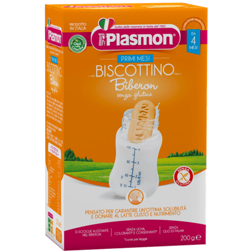 PLASMON BIBERON Бишкоти БЕЗ ГЛУТЕН 4+ мес. 200 г valinokids