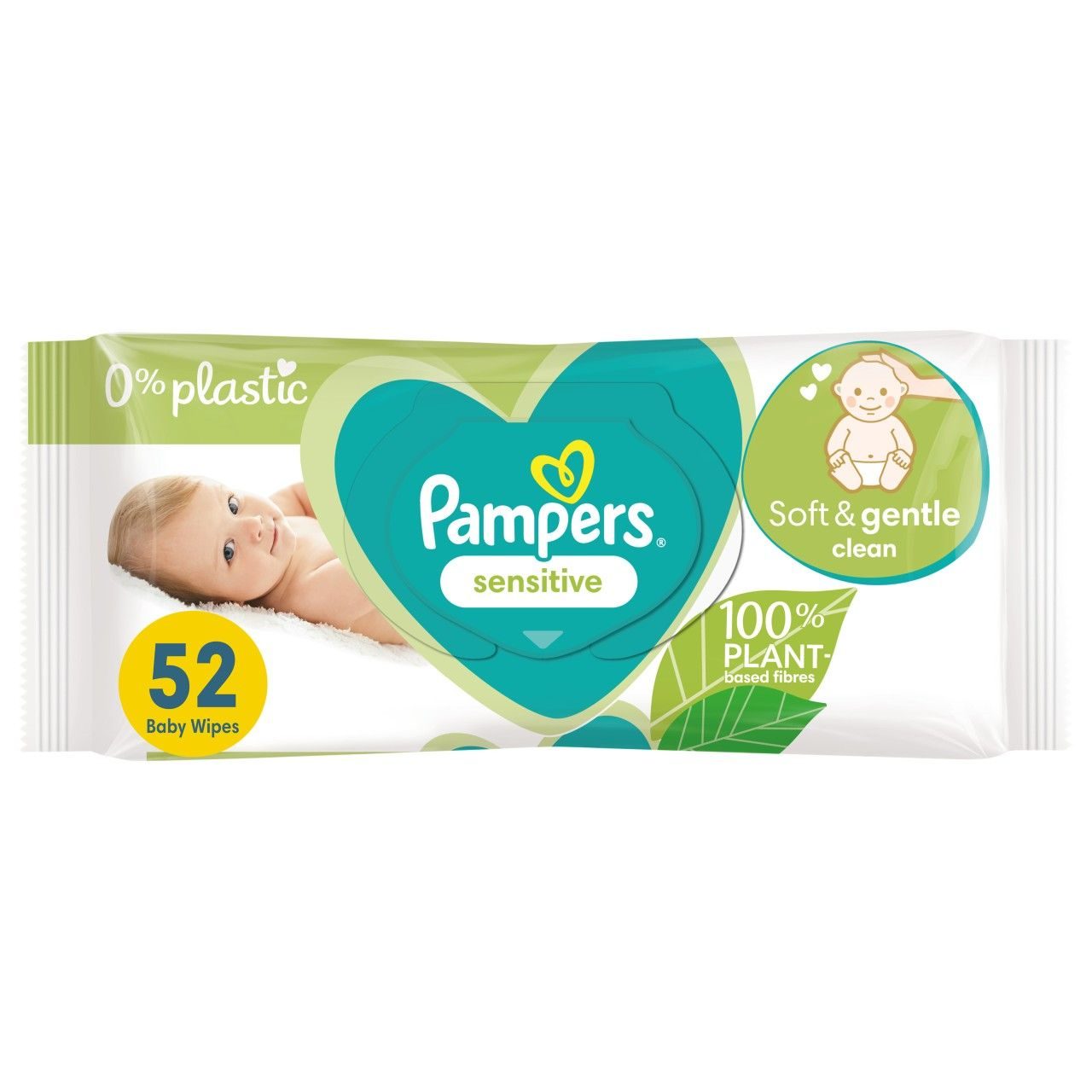 Мокри кърпички Pampers - Sensitive, 52 броя valinokids