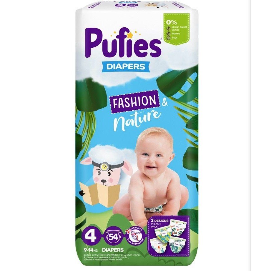 Пелени Pufies Fashion & Nature 4 Maxi 54 бр valinokids